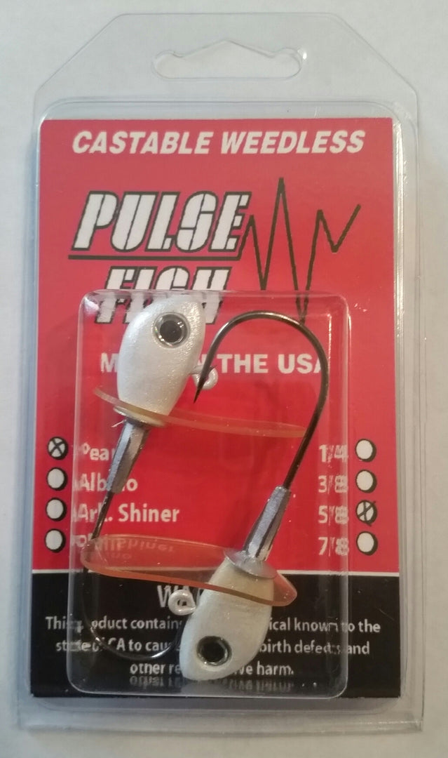 The Pulse Jig (2 Pack Without Baits: Painted Heads) - Angler's Headquarters