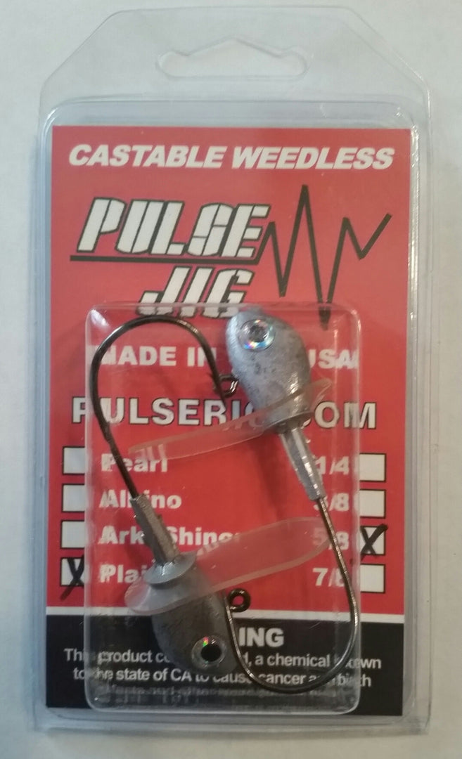 The Pulse Jig (2 Pack Without Baits: Painted Heads) - Angler's Headquarters