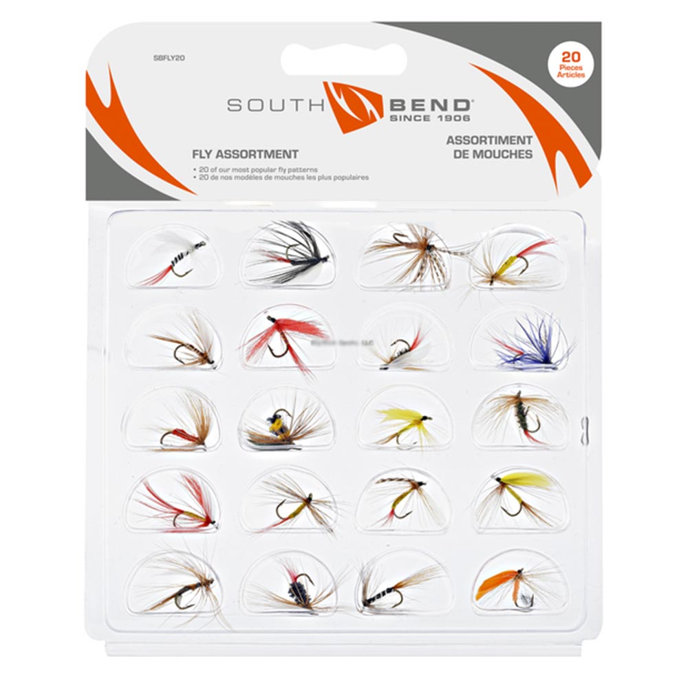 South Bend Fly Assortment - 20 pk
