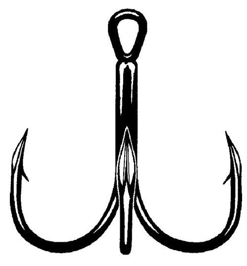 Owner Stinger Treble Hook 2X Black ST-41 - Angler's Headquarters