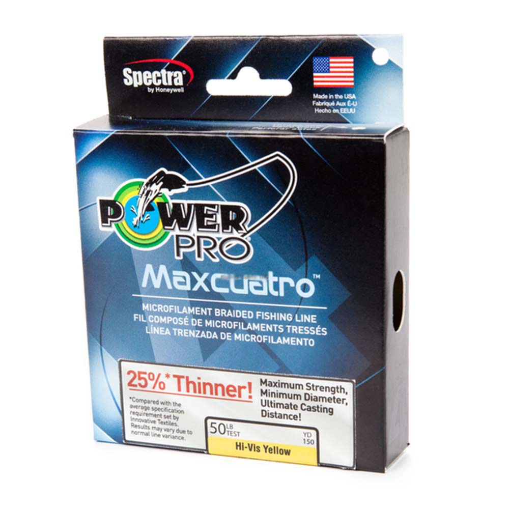 braided fishing line brands Power Pro Maxcuatro Braided Fishing Line 100lb / 1500yds / Moss Green